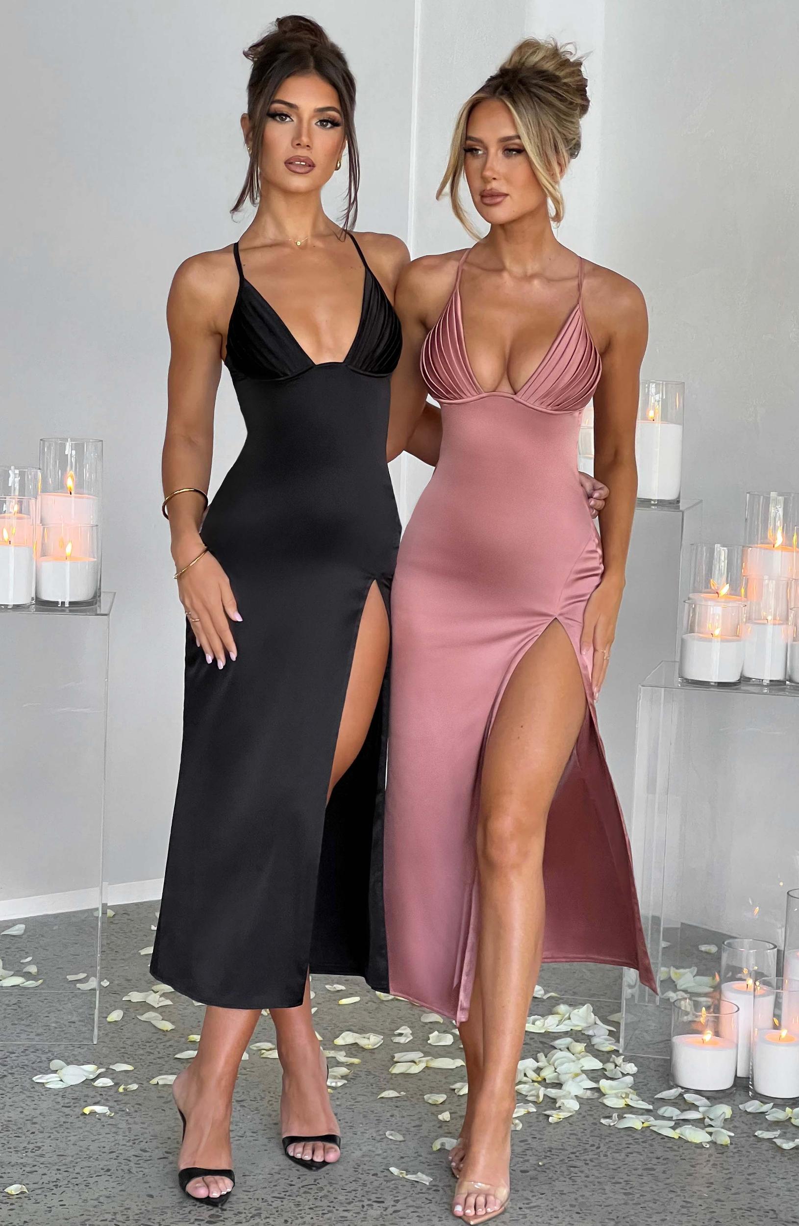 Cece Midi Dress - Black Product Image