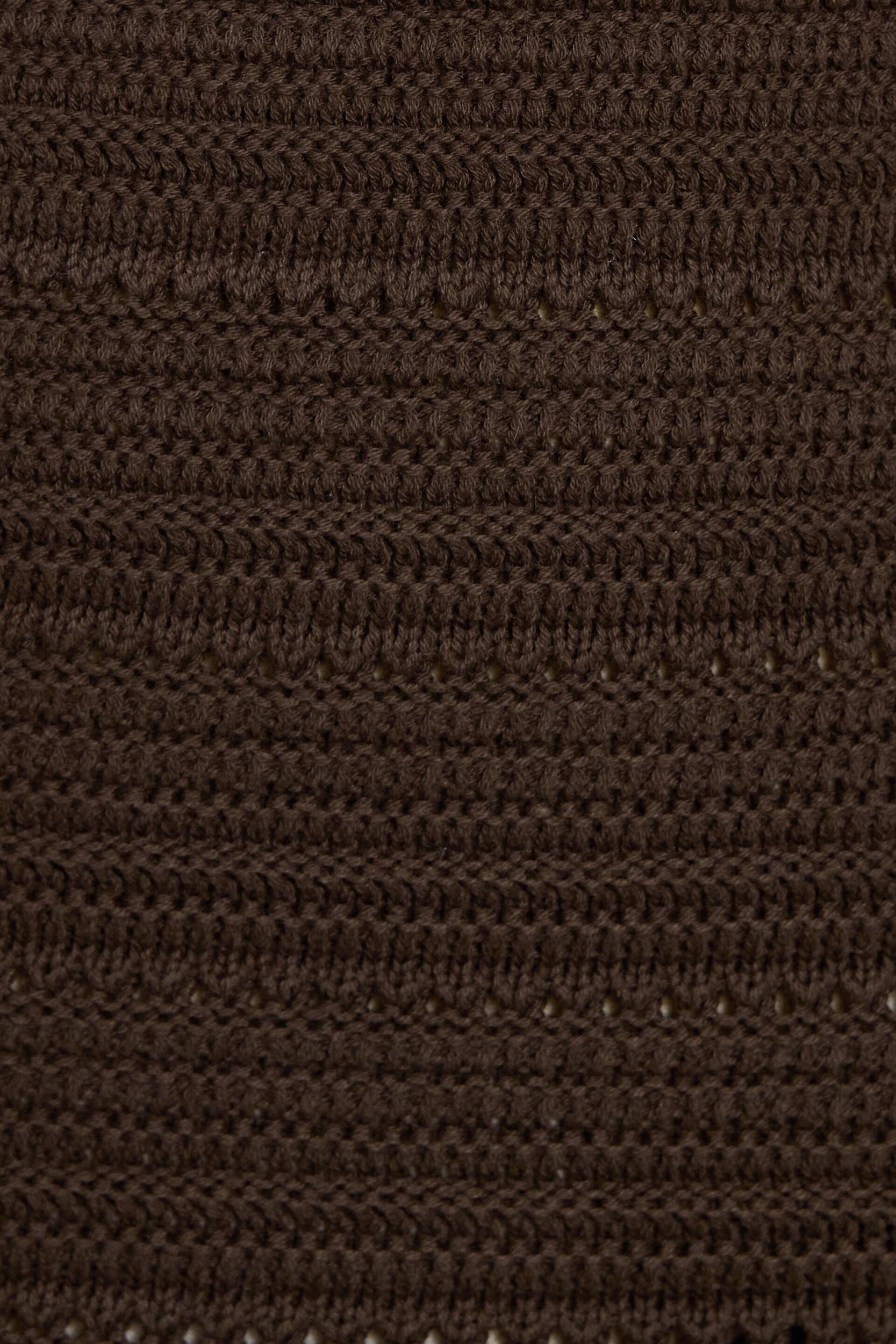 Crochet Halter Mini Dress Product Image