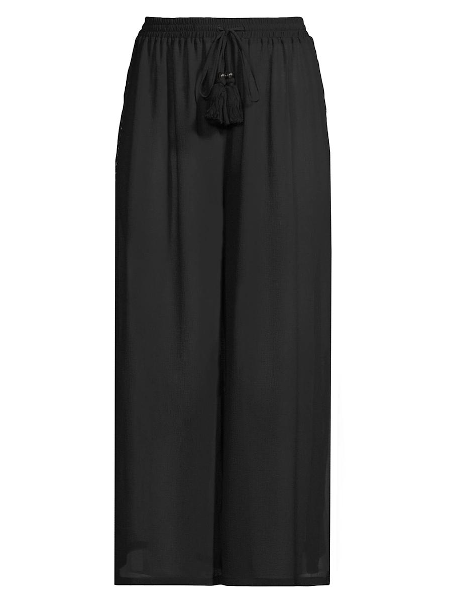 Womens Shelby Tassel Cover-Up Pants Product Image