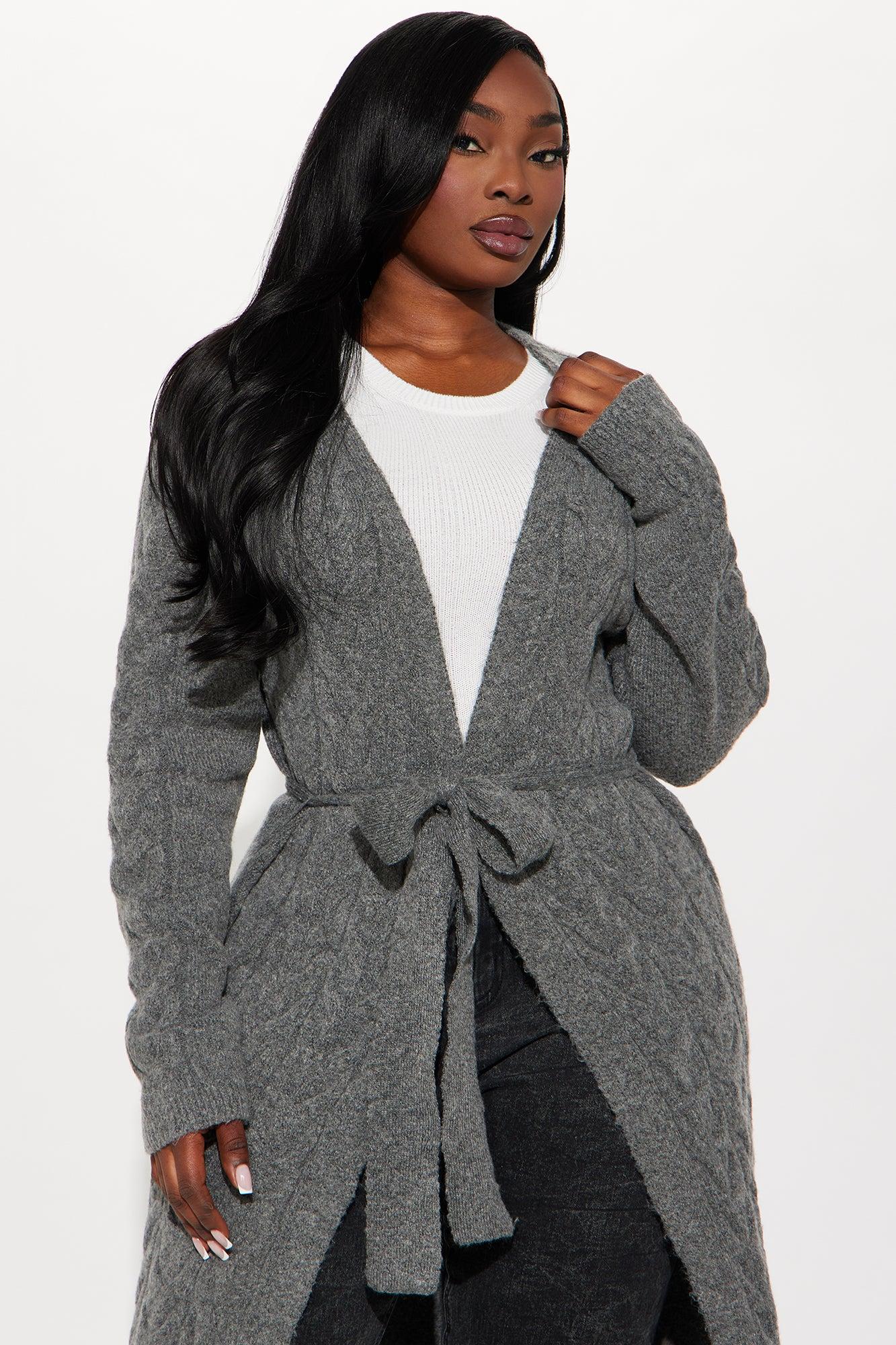 Coldest Winter Long Cardigan - Grey Product Image
