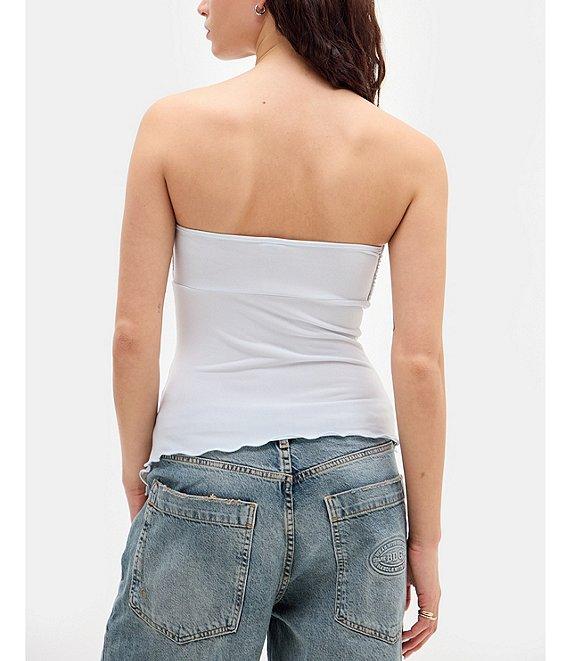 BDG Urban Outfitters Rem Knit Bandeau Asymmetrical Top Product Image