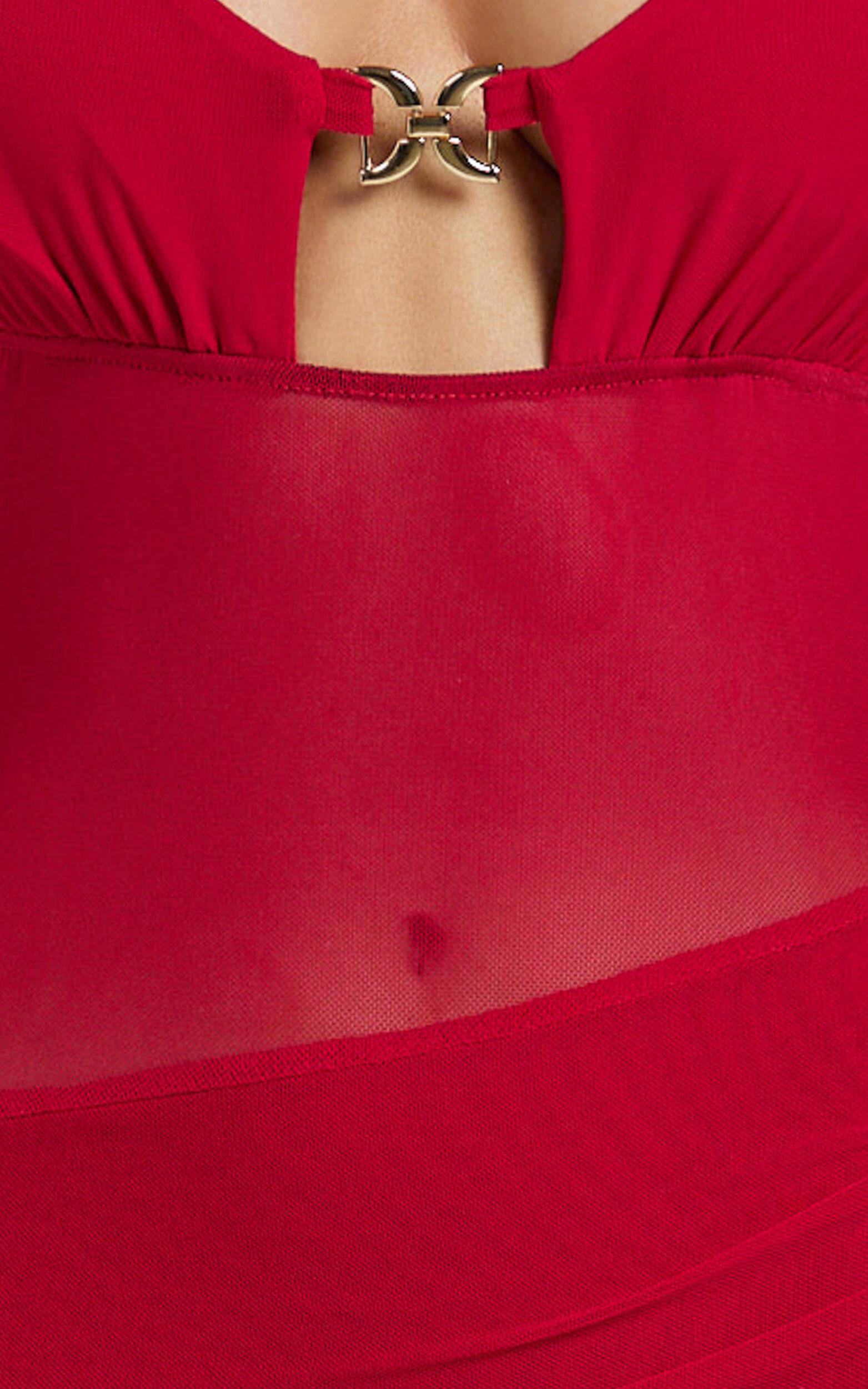 Runaway The Label - Denver Maxi Dress in Red Product Image