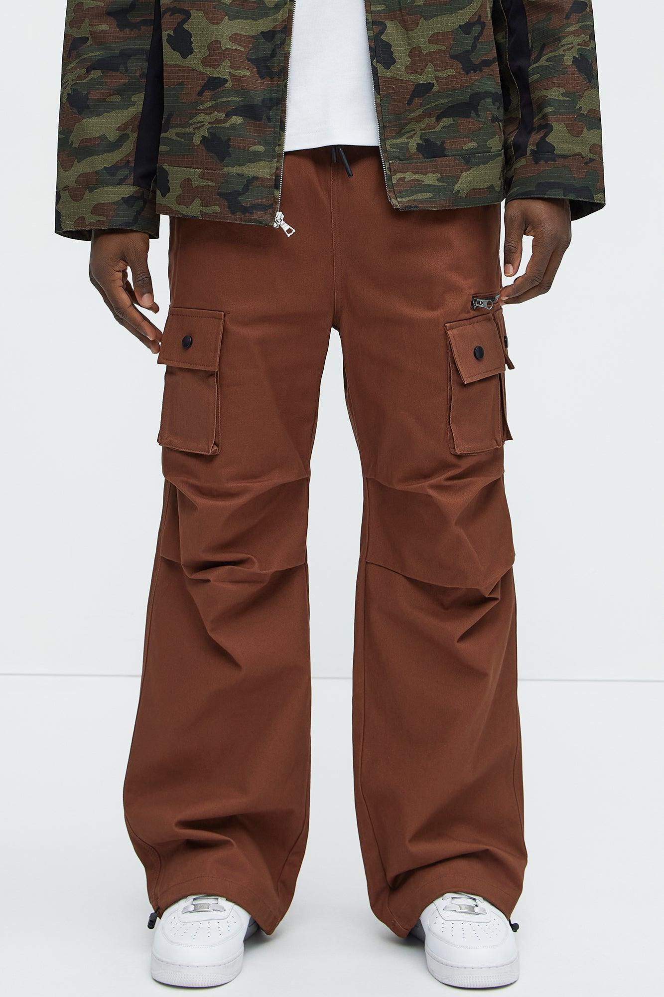 Practicable Baggy Utility Pants - Brown Product Image
