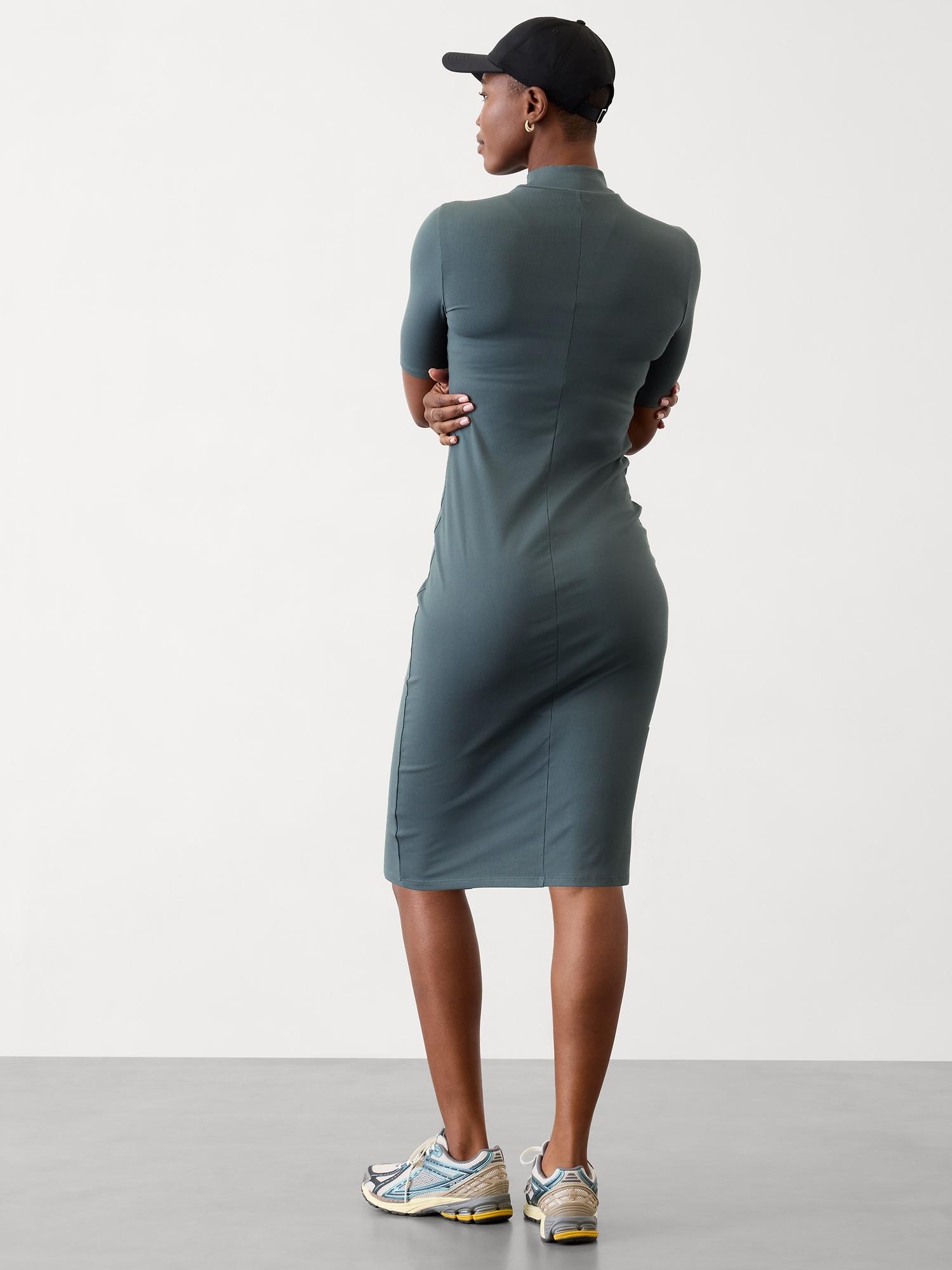 Signature Rib Mock Neck Dress Product Image