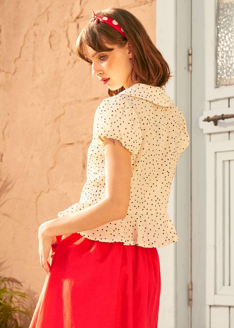 Prim & Peplum Blouse Product Image