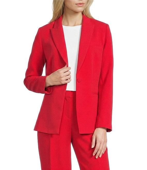 Gibson & Latimer Perfect Fit Woven Notch Lapel Long Sleeve Coordinating Suiting Blazer Product Image