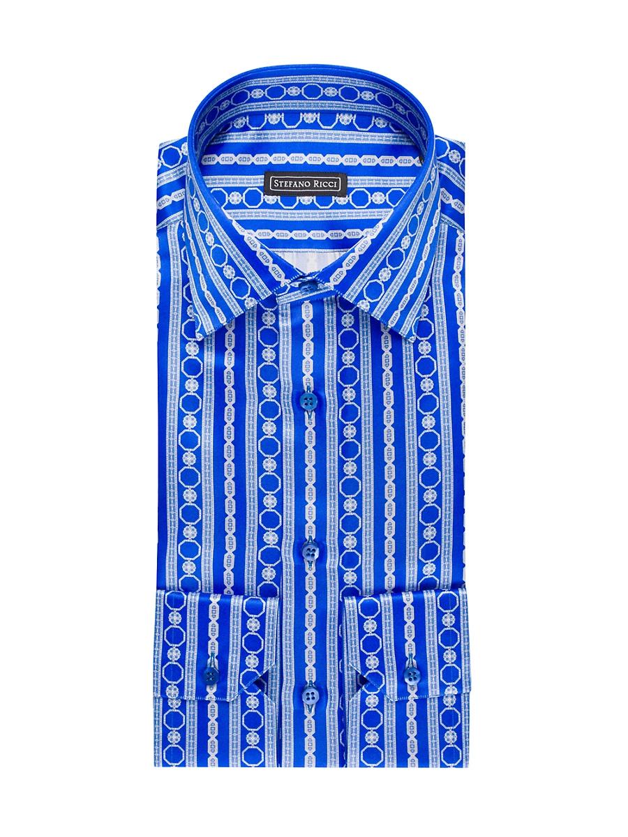 Mens Handmade Silk Dress Shirt Product Image