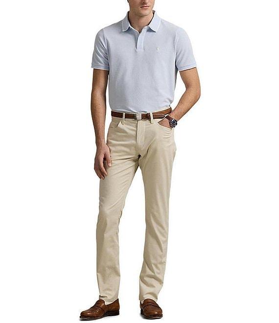 Polo Ralph Lauren Classic Fit Tipped Stretch Mesh Short Sleeve Polo Shirt Product Image