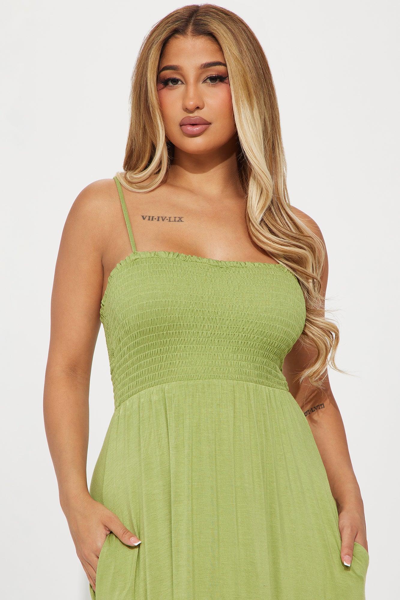 Holly Maxi Dress - Olive Product Image