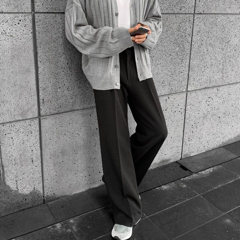 RT No. 11232 RELAX STRAIGHT SUIT PANTS Product Image