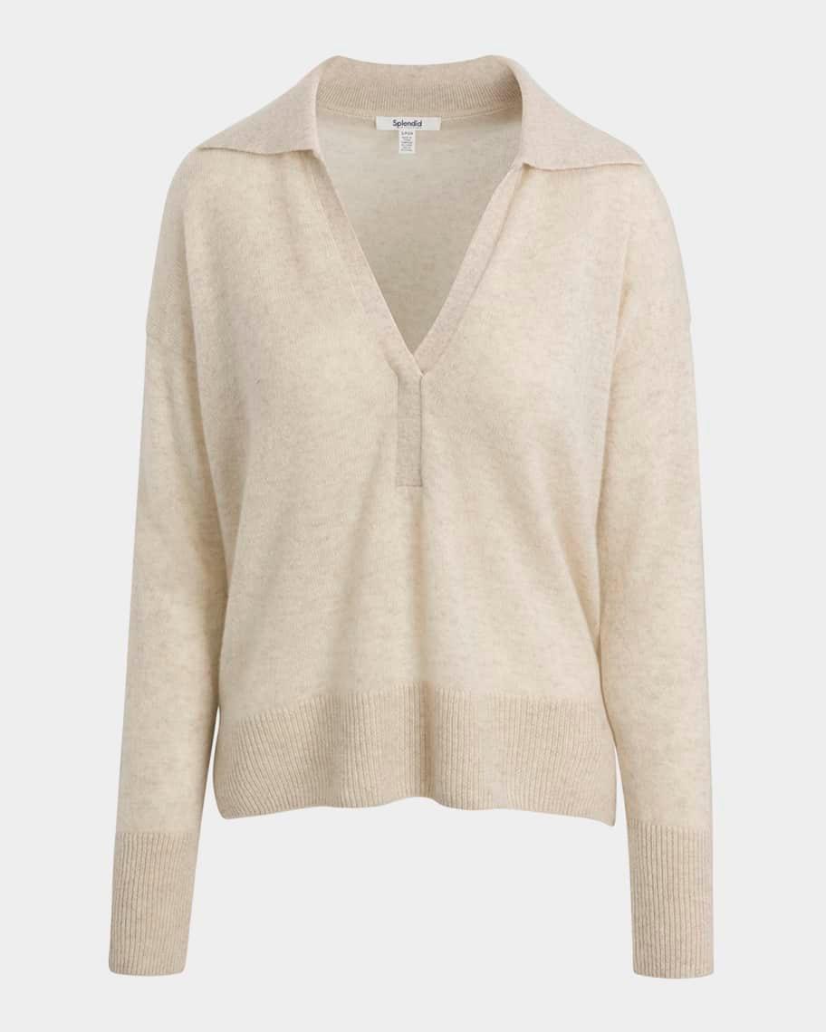 Cashmere Polo Sweater Product Image