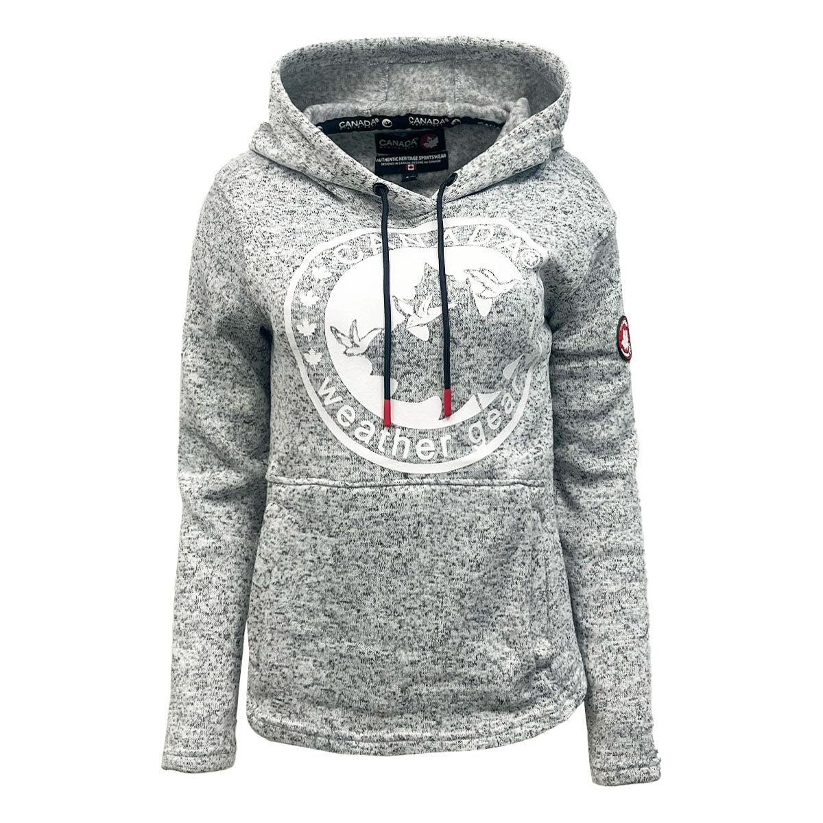 Canada Weather Gear Women's Hooded Sweater Fleece with Logo Print Product Image