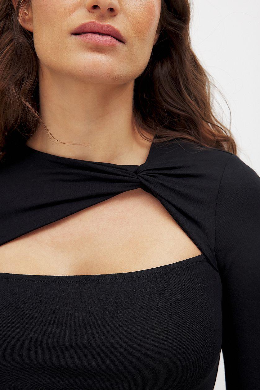 Soft Line Twist Mini Dress Product Image