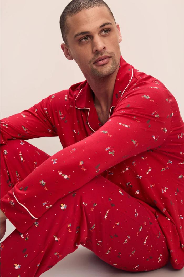 William Printed TENCEL™ Modal Long PJ Set Product Image