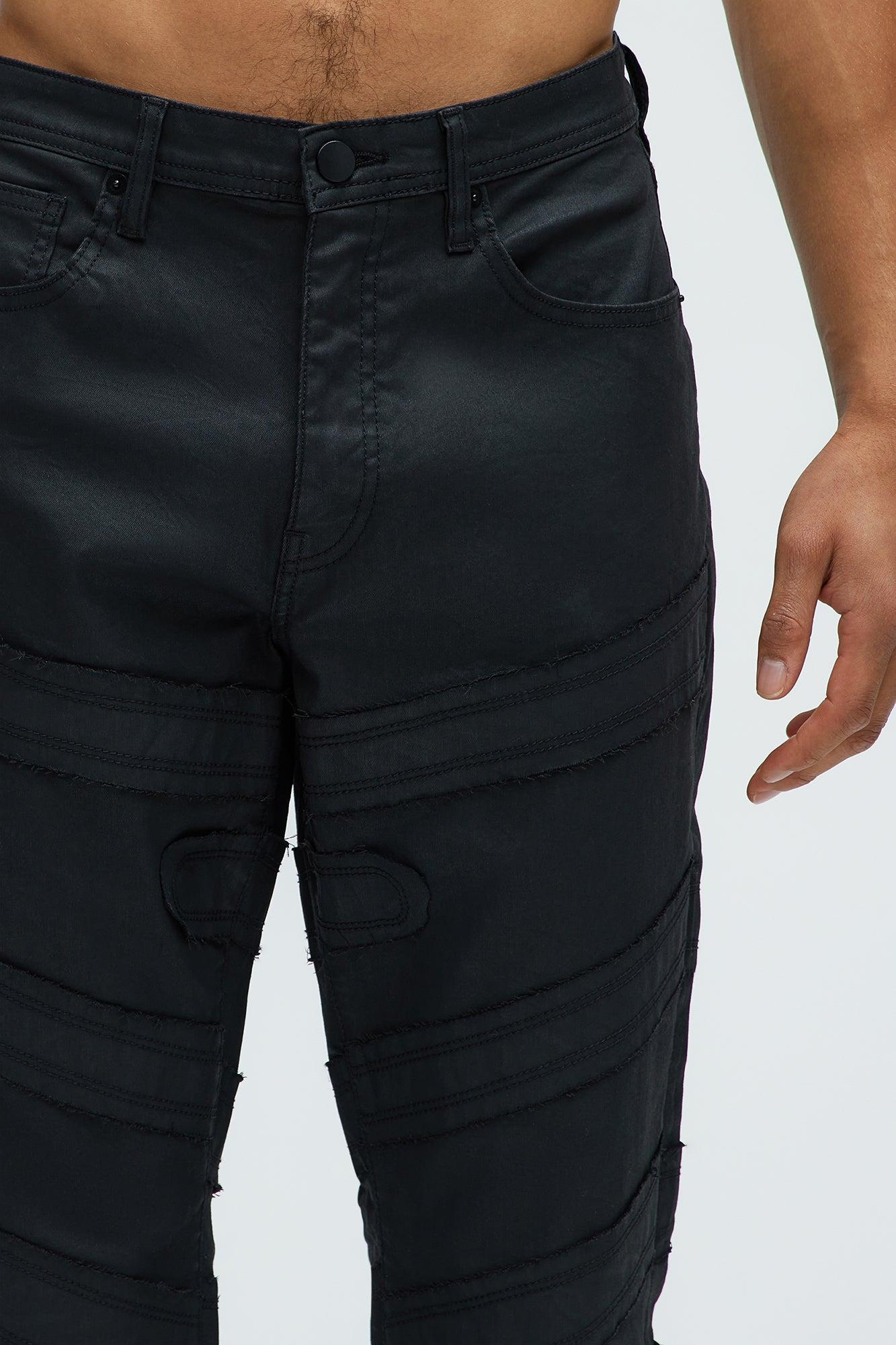 About Fray Stacked Skinny Jeans - Black Product Image