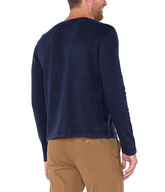 Liverpool Los Angeles Henley Neck Long Sleeve T-Shirt Product Image