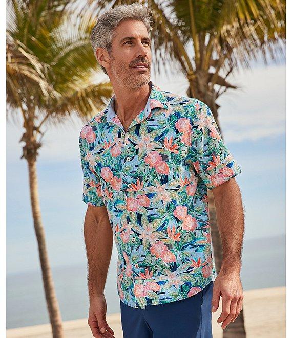 Tommy Bahama Nova Wave Jungle Party Short Sleeve Woven Shirt Product Image