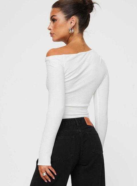 Malian Long Sleeve Top White Product Image