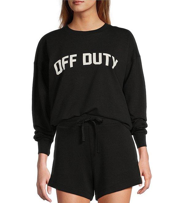 Antonio Melani Active Off Duty Crew Neck Long Sleeve Sweatshirt Product Image