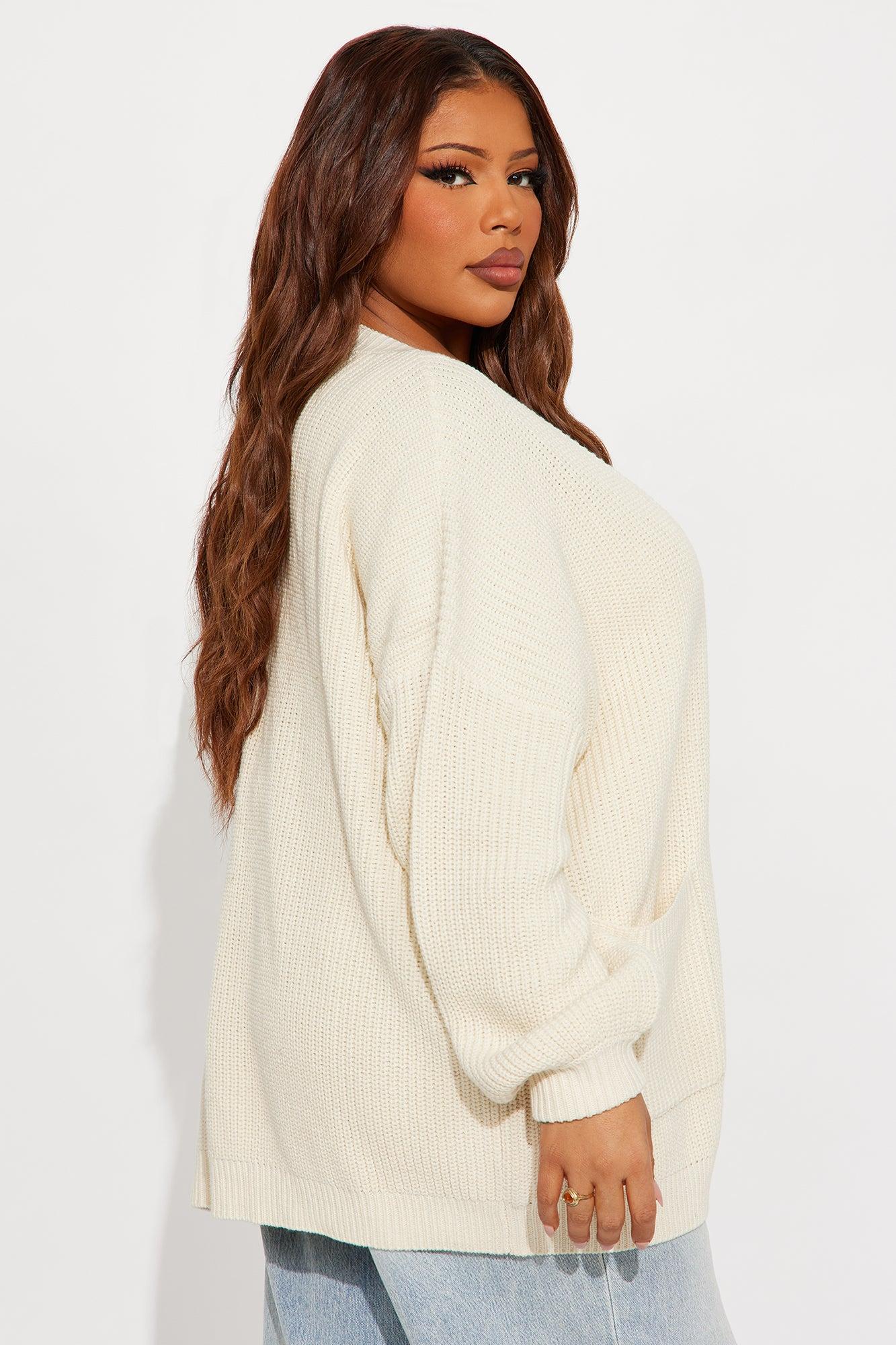 Be My Boyfriend Cardigan - Cream Female Product Image