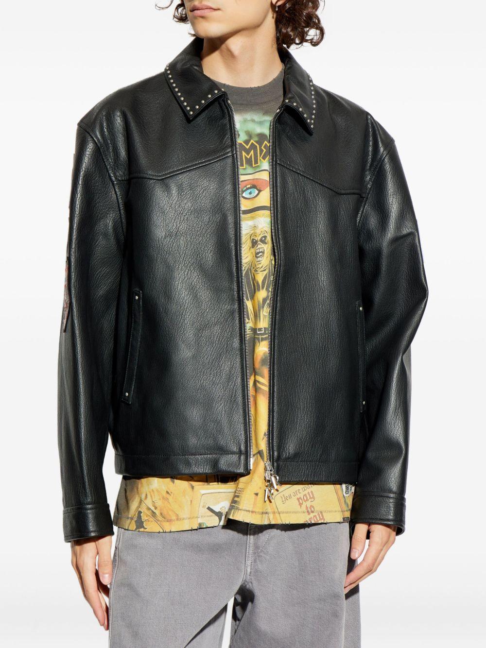 X Iron Maiden Trooper studded leather jacket Product Image