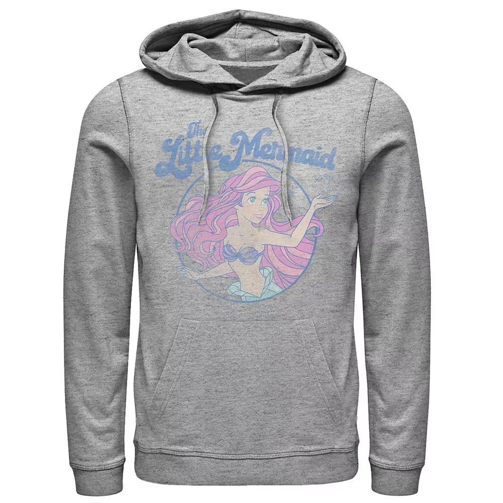 Disney's The Little Mermaid Ariel Distressed Circle Portrait Men's Hoodie,  Product Image