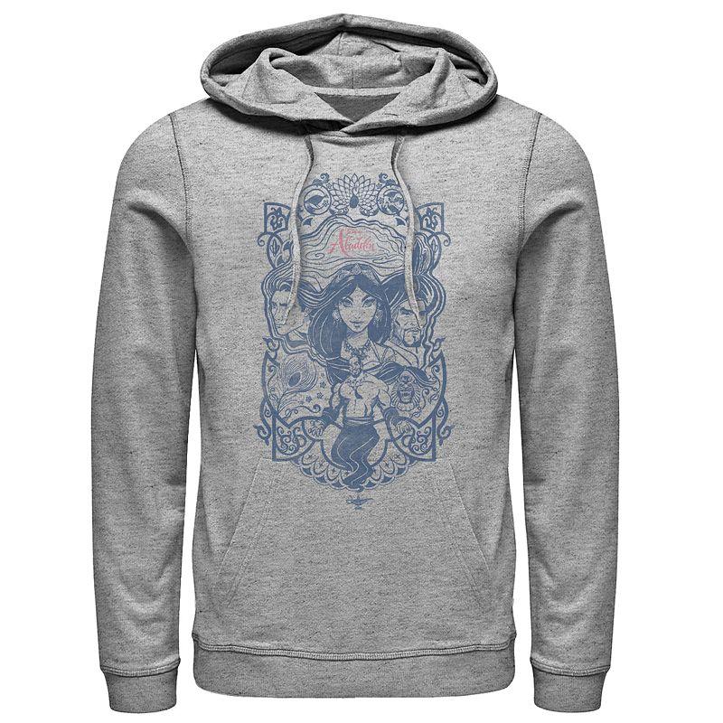 Disney's Aladdin Men's Jasmine, Jafar & Genie Graphic Hoodie,  Product Image