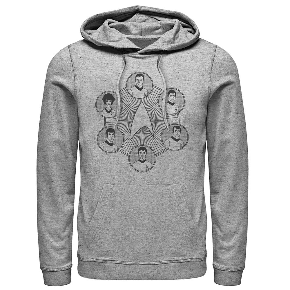 Men's Star Trek Animated Line Art Pull-Over Hoodie,  Product Image