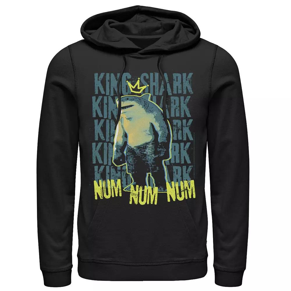 Men's The Suicide Squad King Shark Word Stack Hoodie, Boy's,  Product Image