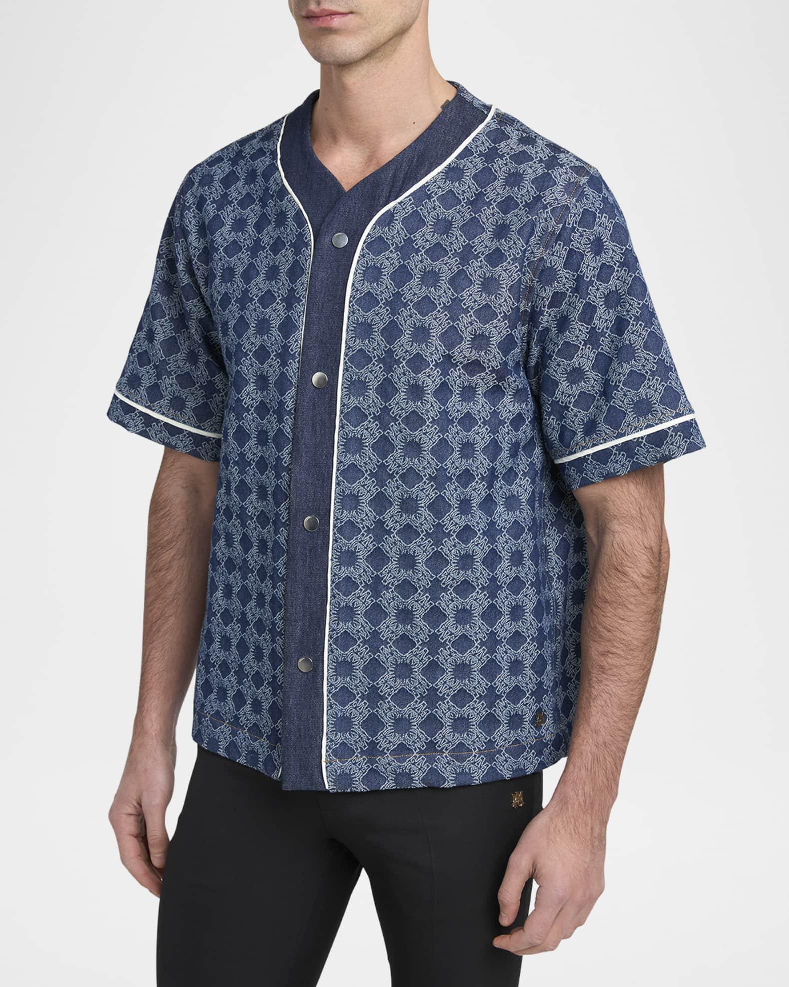 Men's MA Quad Denim Snap-Front Baseball Shirt Product Image