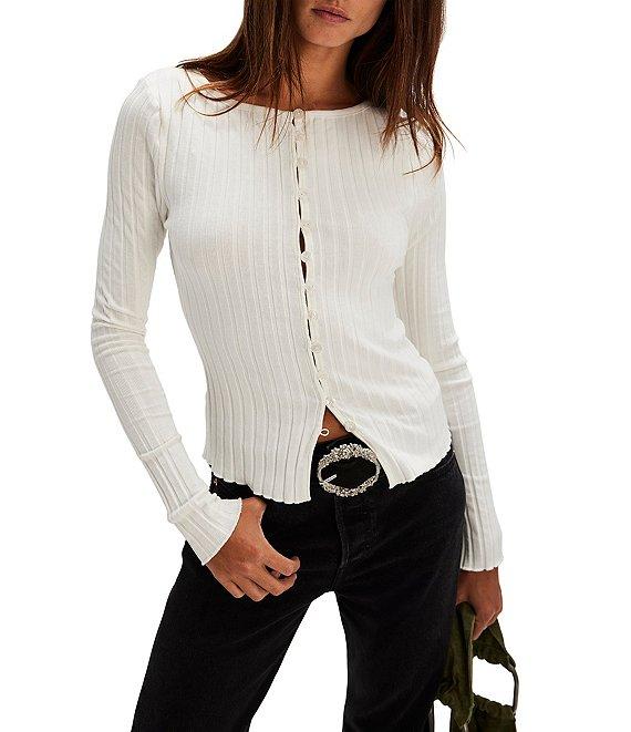 Free People Tilly Crew Neckline Long Sleeve Top Product Image