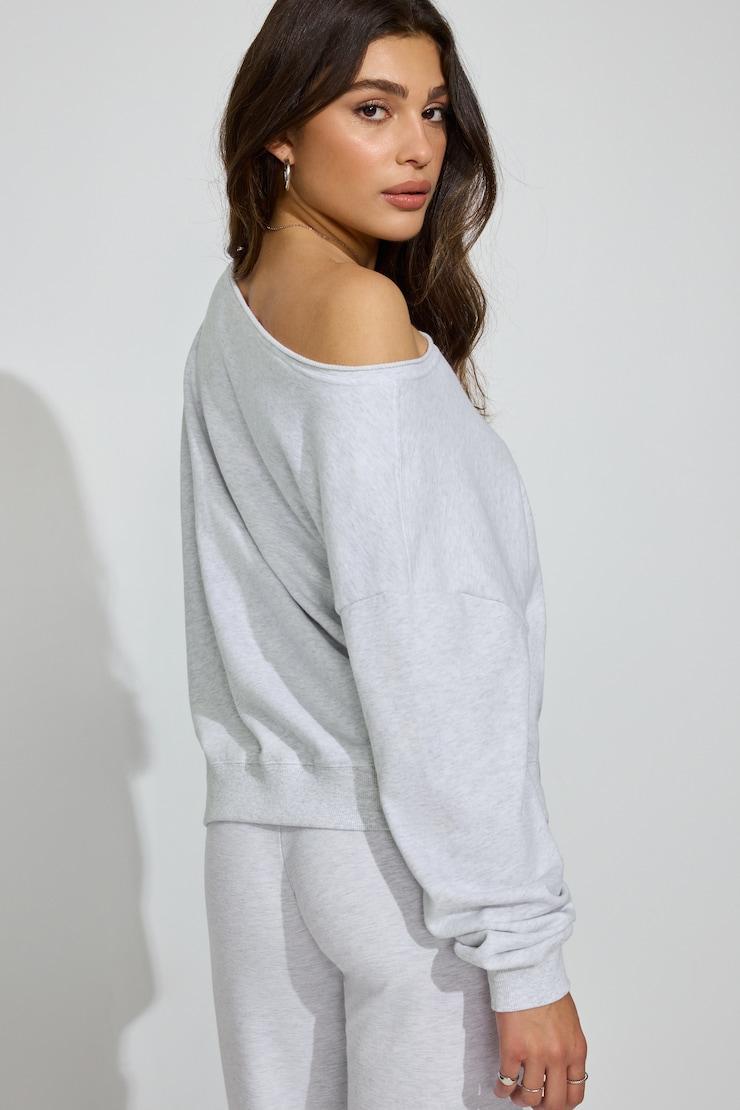 SoftTerry™ Off Shoulder Sweatshirt Product Image