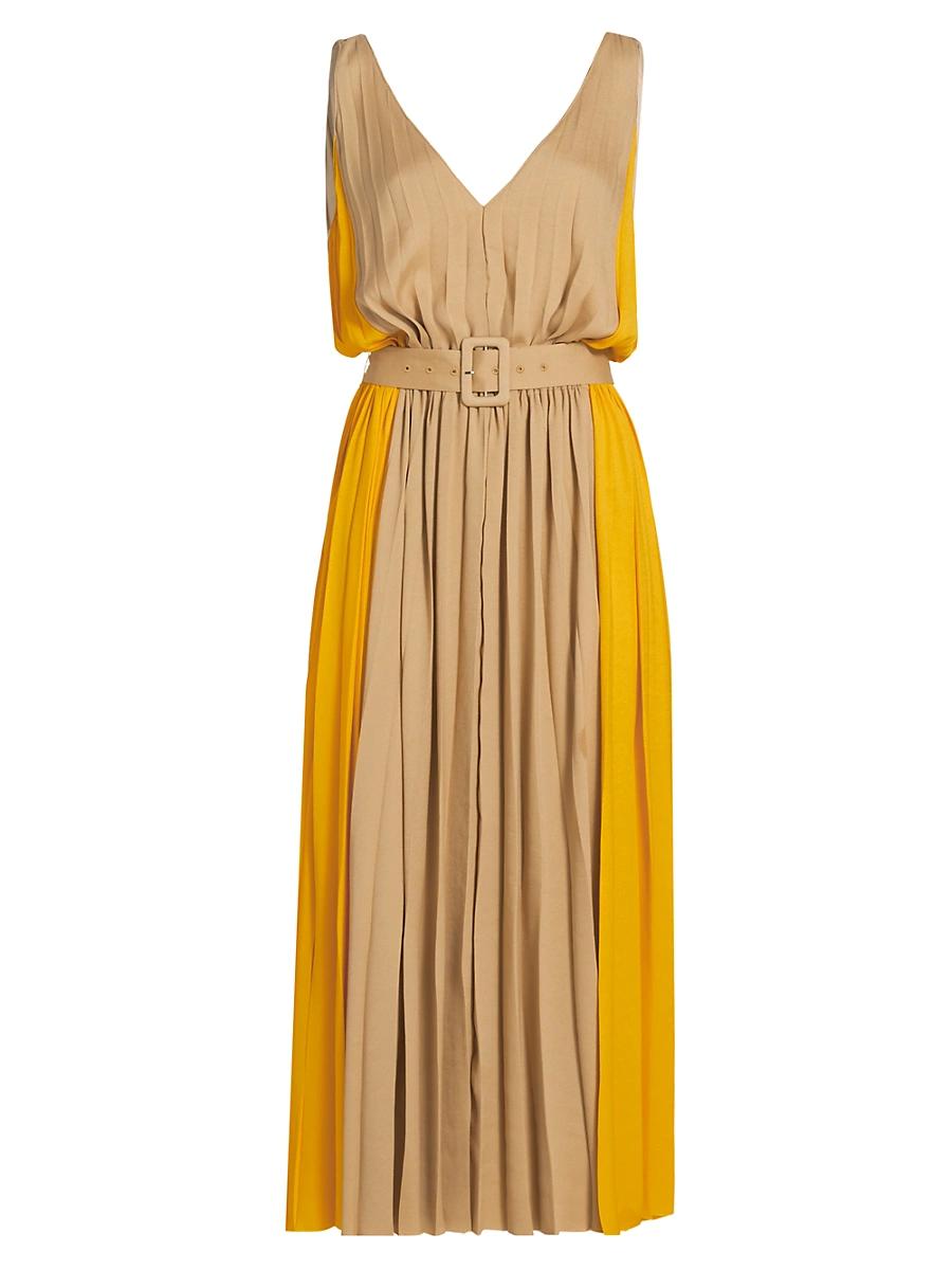 Womens Latoya Belted Midi-Dress Product Image