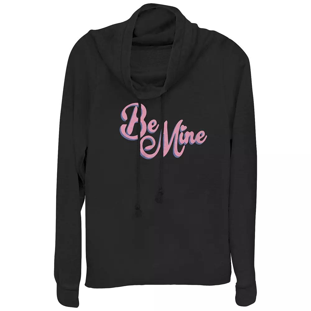 Womens Plus Peace Love And Coffee Cowlneck Graphic Lightweight Long Sleeve, Girls Blue Product Image