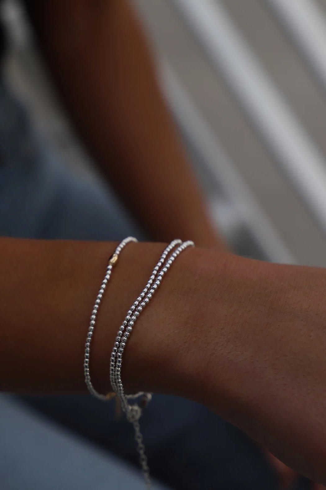 Sterling Silver Double Wrap Bracelet Product Image