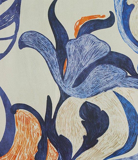 Bryn Walker Plus Lanterna Printed Round Neck 3/4 Sleeve A-Line Dress Product Image