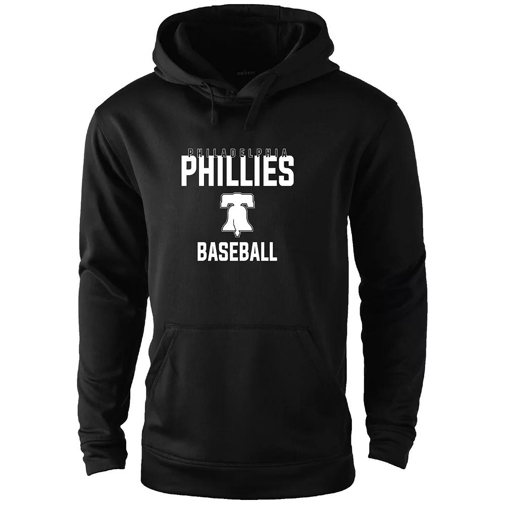 Men's Dunbrooke Black Philadelphia Phillies Champion Pullover Hoodie,  Product Image