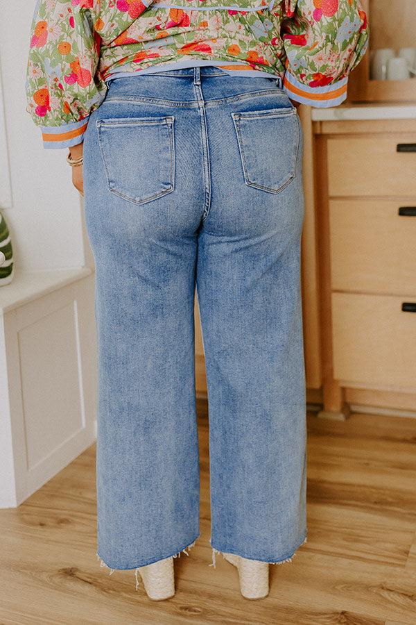 RISEN Alani Midrise Wide Leg Jean Curves Product Image