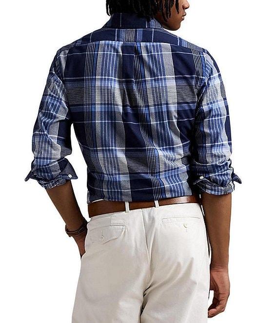 Polo Ralph Lauren Classic Fit Performance Stretch Medium Plaid Madras Long Sleeve Woven Shirt Product Image