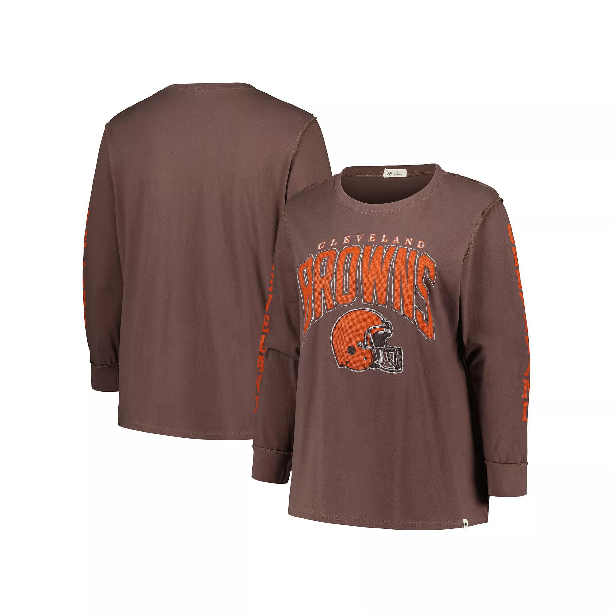Women's '47 Brown Cleveland Browns Plus  Product Image