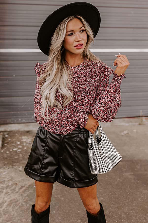 Vivid Views Floral Shift Top in Pink Product Image