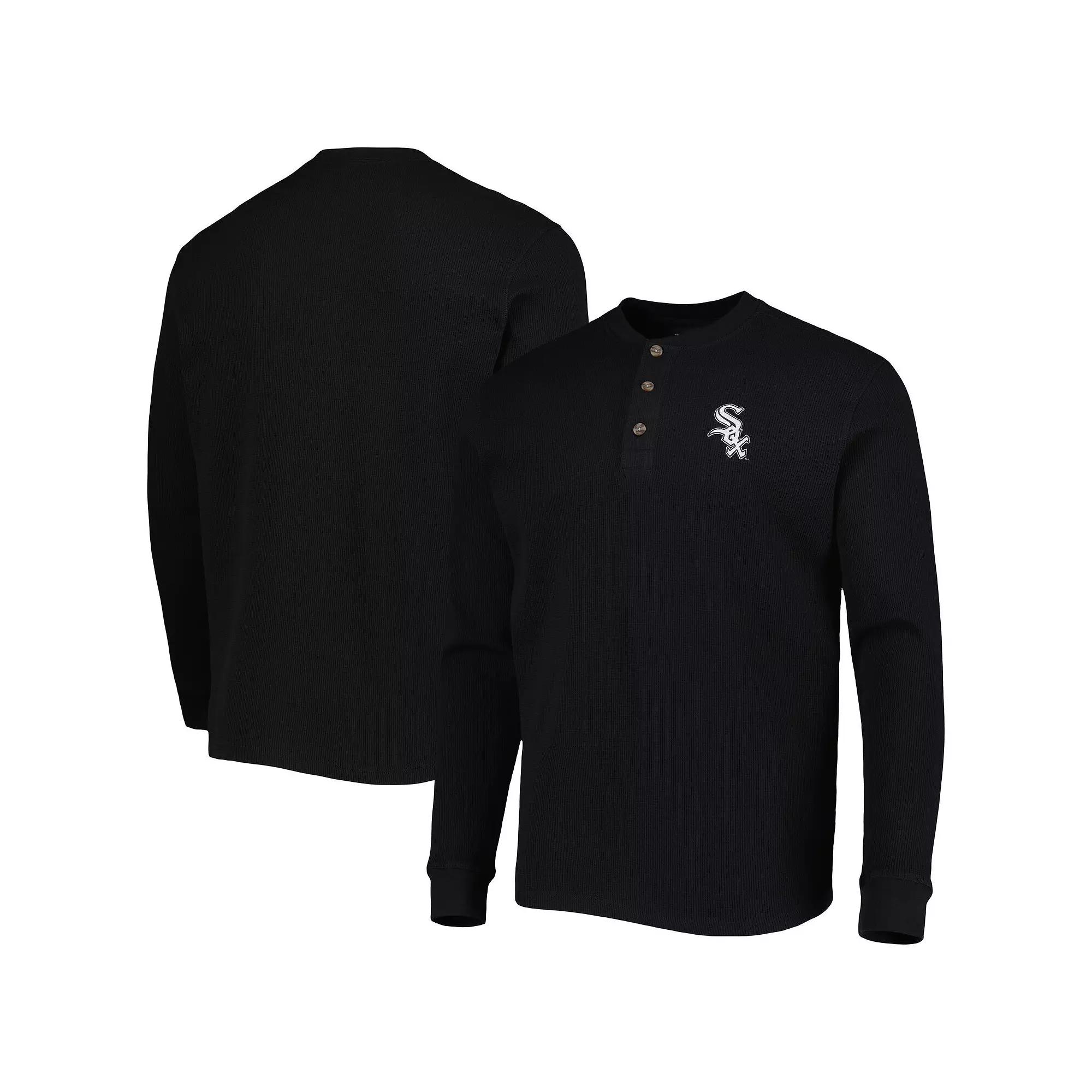 Men's Dunbrooke Chicago White Sox Black Maverick Long Sleeve T-Shirt,  Product Image