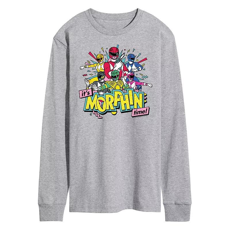 Men's Power Rangers It's Morphin Time Long Sleeve Graphic Tee,  Product Image