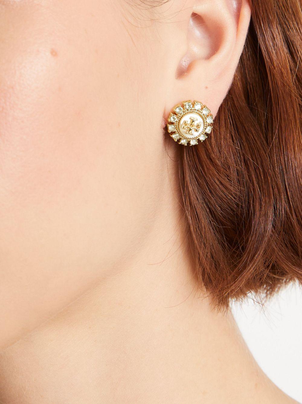 Kira crystal-embellishment stud earrings Product Image
