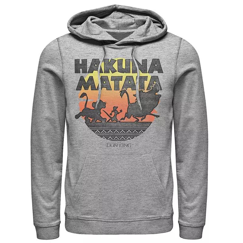 Disney's The Lion King Men's Hakuna Matata Sunset Silhouette Poster Hoodie,  Product Image