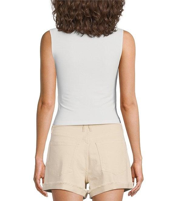 Good American Super Stretch Boat Neck Sleeveless Tank Product Image