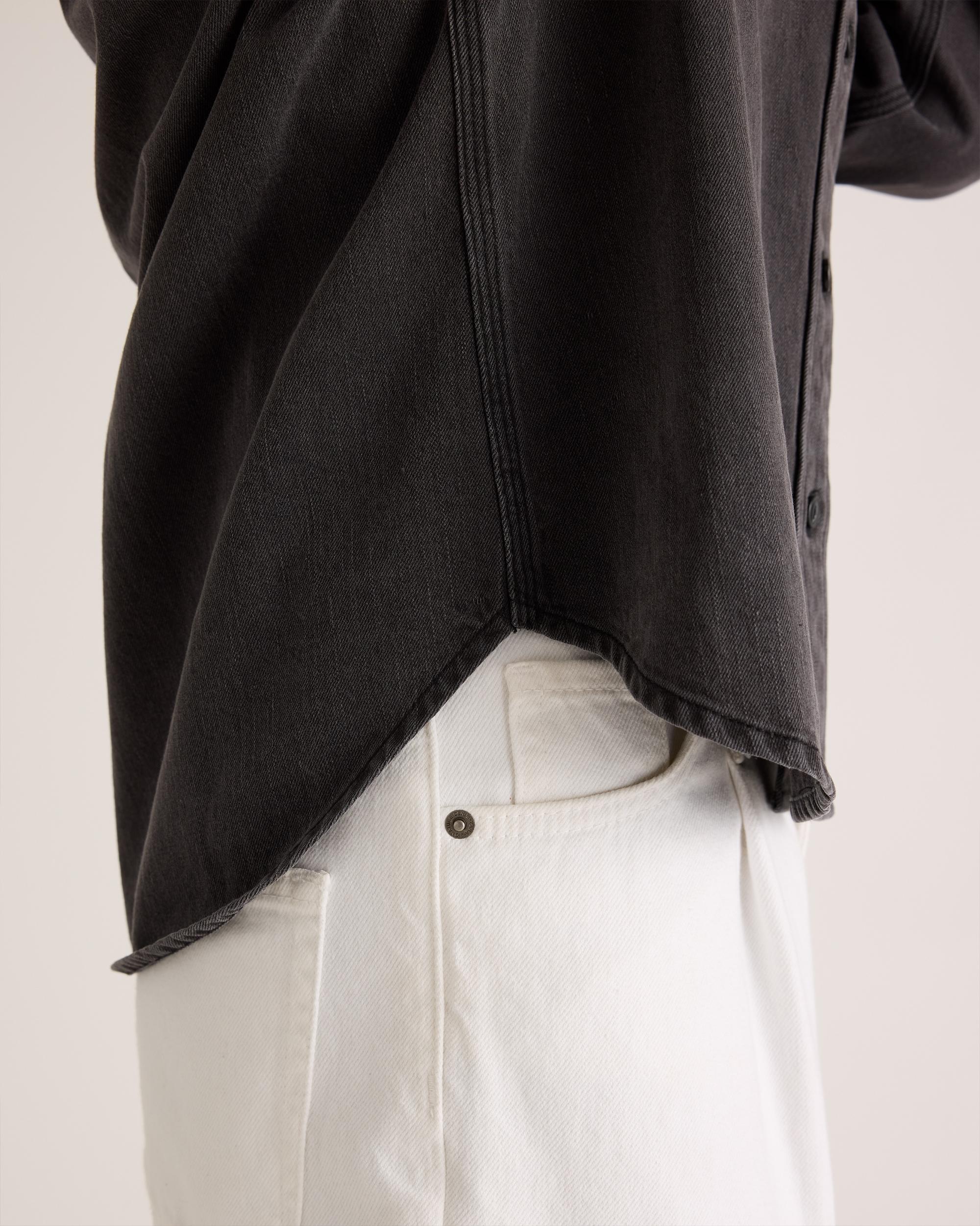 Quince | Women's Distressed Denim Shirt Cotton Product Image