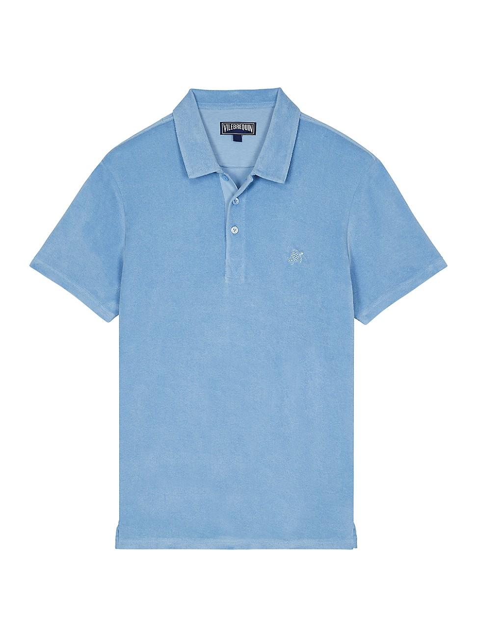 Mens Organic Terry Polo Shirt Product Image
