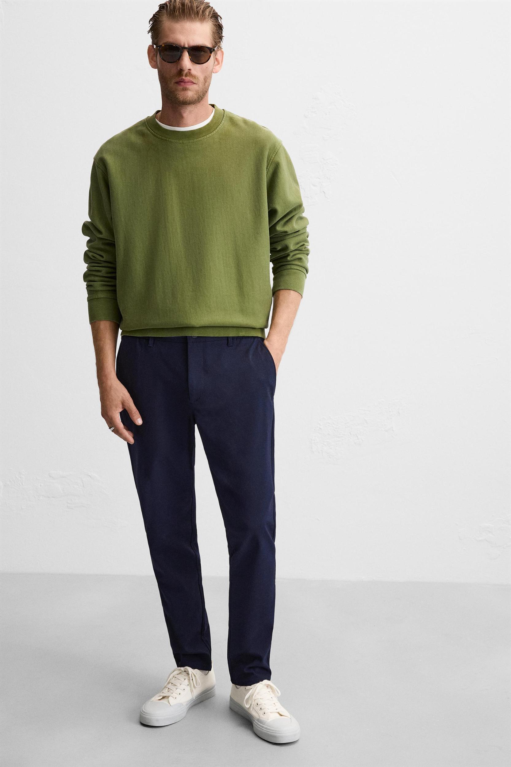 SLIM FIT STRETCH PANTS Product Image