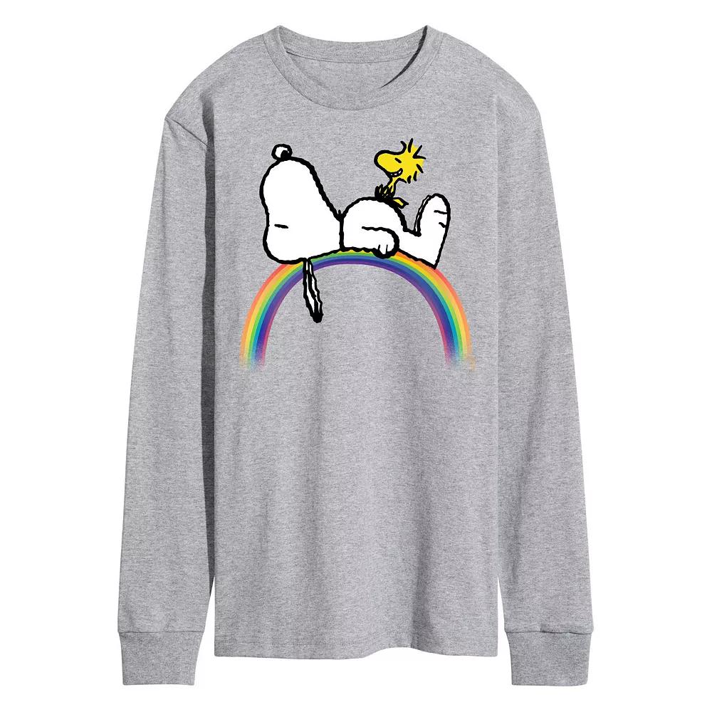 Men's Peanuts Snoopy Long Sleeve Graphic Tee,  Product Image